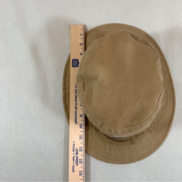 Aussie Chiller Soak Me Suede Light Brown Perforated Outback Outdoor Hat Cap - Picture 5 of 8